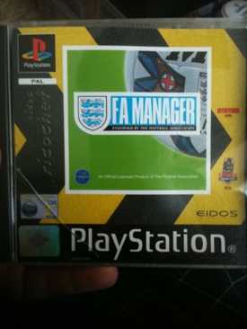 F.A. Manager - Sony PlayStation (Eidos Interactive) video game collectible [Barcode 5032921011549] - Main Image 1