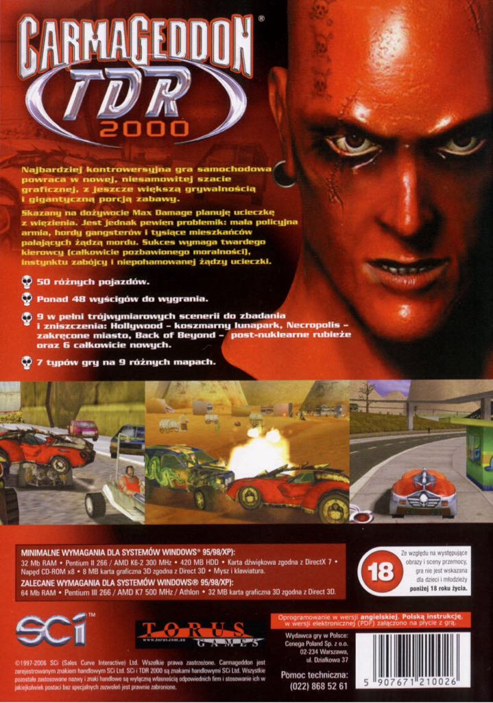 Carmageddon TDR 2000 - PC (Torus Games - 1) video game collectible [Barcode 9330812002185] - Main Image 2