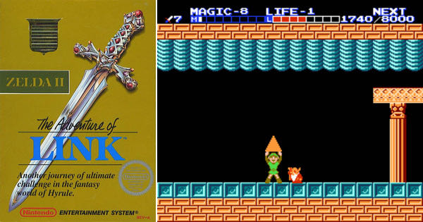 Zelda II: Adventure of Link - Nintendo Entertainment System (NES) (Nintendo - 1) video game collectible - Main Image 3