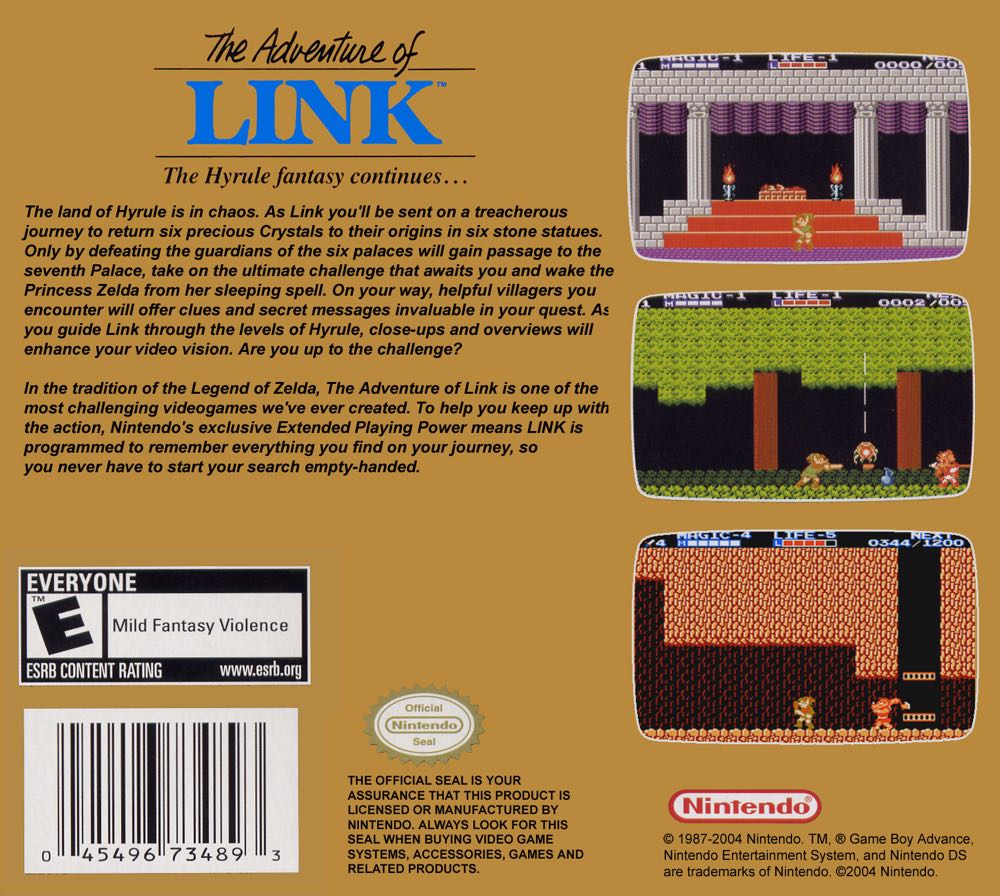 Zelda II: Adventure of Link - Nintendo Entertainment System (NES) (Nintendo - 1) video game collectible - Main Image 4