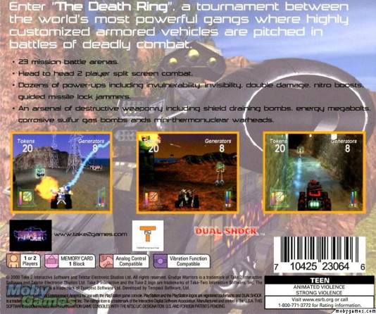 Grudge Warriors - Sony PlayStation (Take-Two Interactive - 2) video game collectible [Barcode 710425230646] - Main Image 2