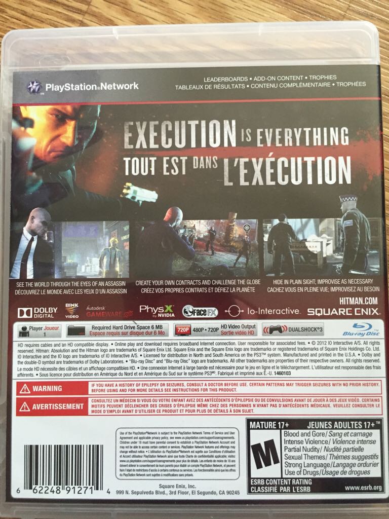 Hitman: Absolution - Sony PlayStation 3 (PS3) video game collectible - Main Image 2