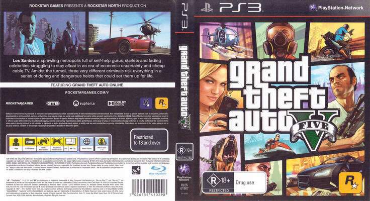 Gta 5 - Sony PlayStation 3 (PS3) (Rockstar Games) video game collectible - Main Image 2