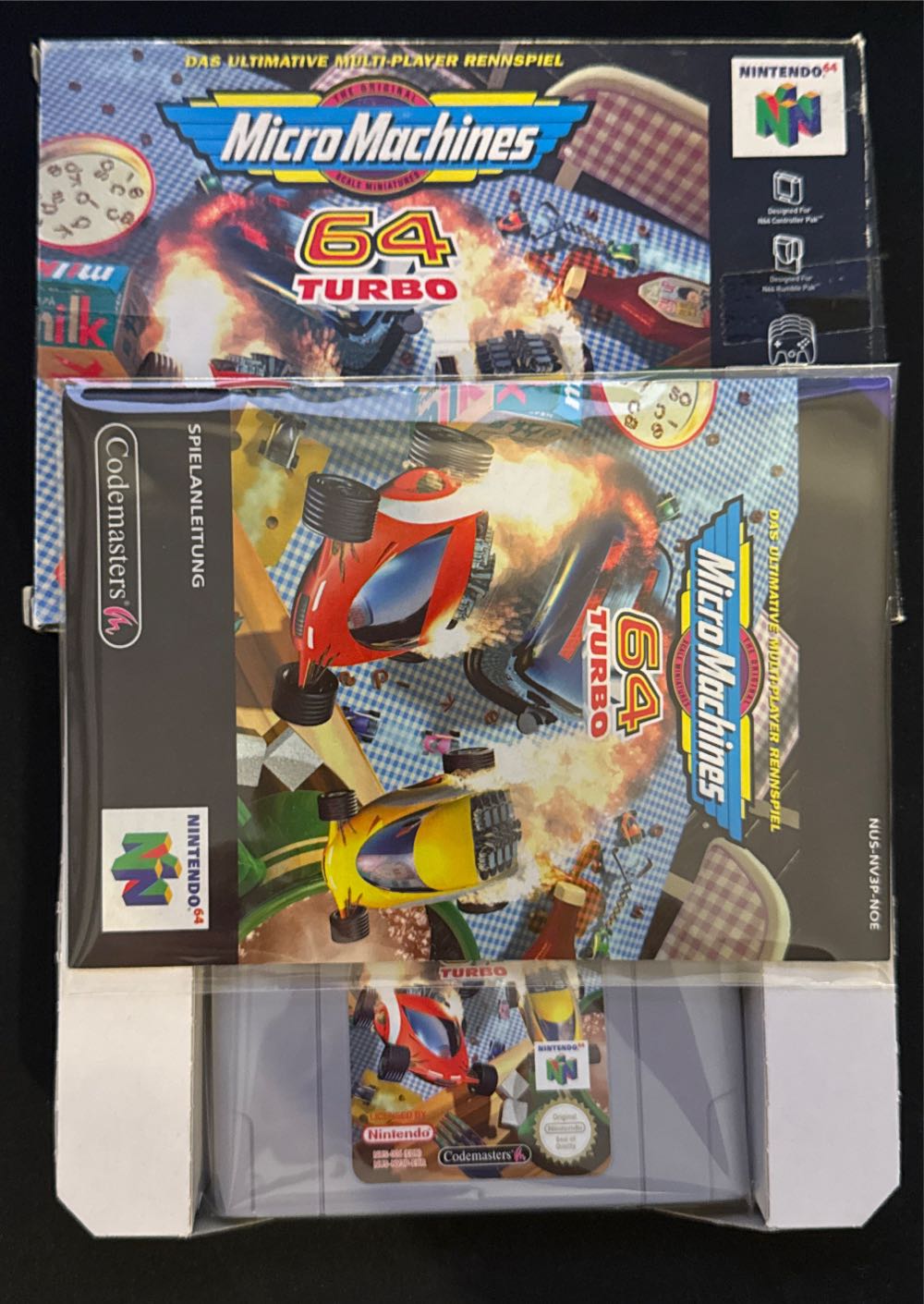 Micro Machines 64 Turbo - Nintendo 64 (N64) (Nintendo - 1-4) video game collectible [Barcode 5024866260021] - Main Image 3