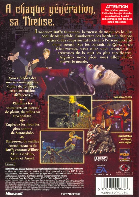 Buffy Contre Les Vampires - Microsoft Xbox (Boite Et Notice) video game collectible [Barcode 5030931034756] - Main Image 3