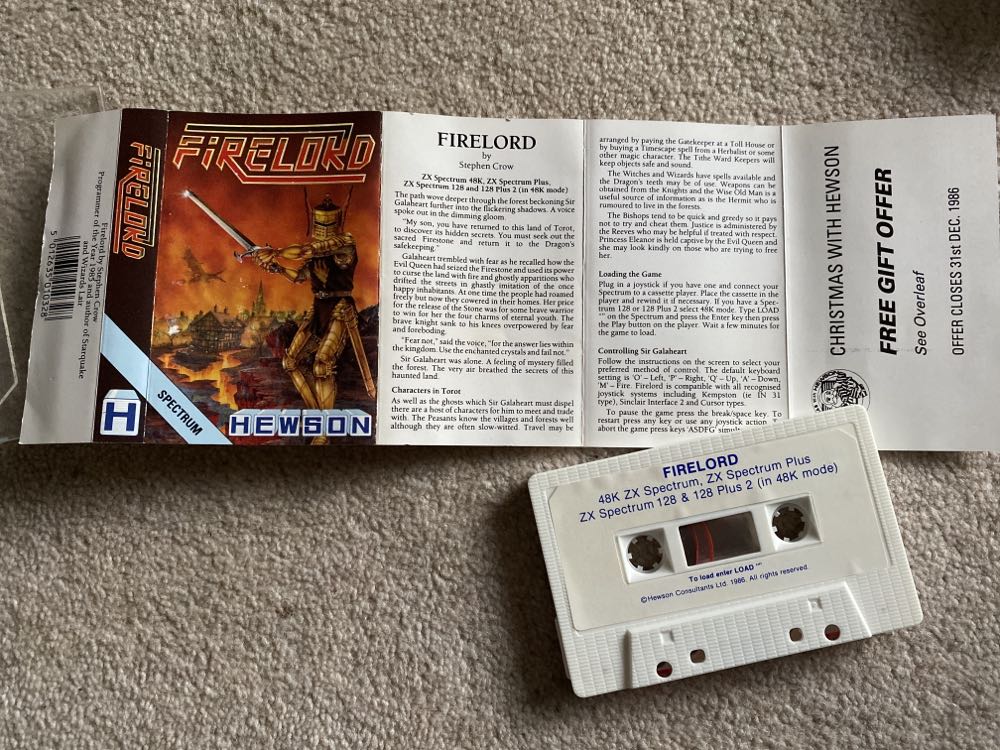Firelord - Sinclair ZX Spectrum (Hewson) video game collectible [Barcode 5012635010328] - Main Image 2