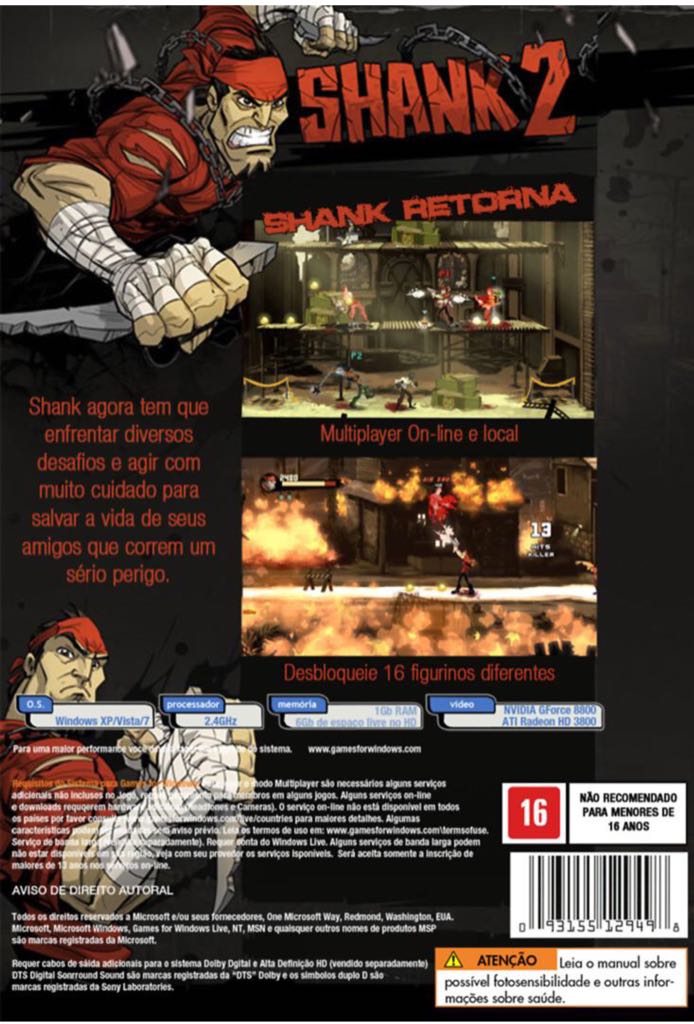 Shank 2 - Sony PlayStation Network (PSN) video game collectible - Main Image 2