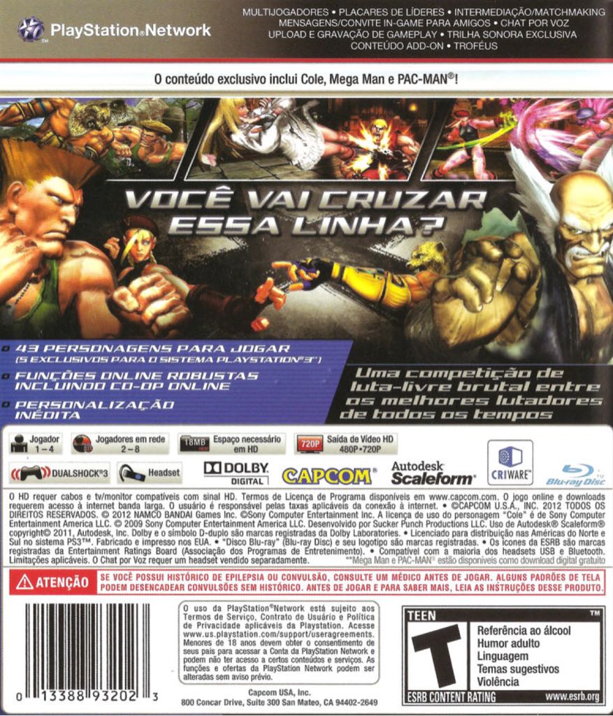 Street Fighter X Tekken PS3 - Sony PlayStation 3 (PS3) (Capcom - 1-4) video game collectible [Barcode 5055060927618] - Main Image 2