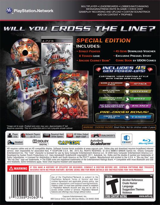 Street Fighter X Tekken - Microsoft Xbox 360 (Capcom - 1-2) video game collectible [Barcode 5055060963210] - Main Image 2