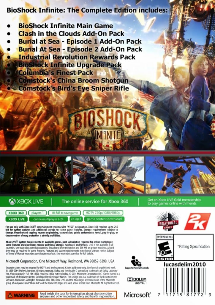 Bioshock Infinite - Microsoft Xbox 360 video game collectible [Barcode 5026555264020] - Main Image 2