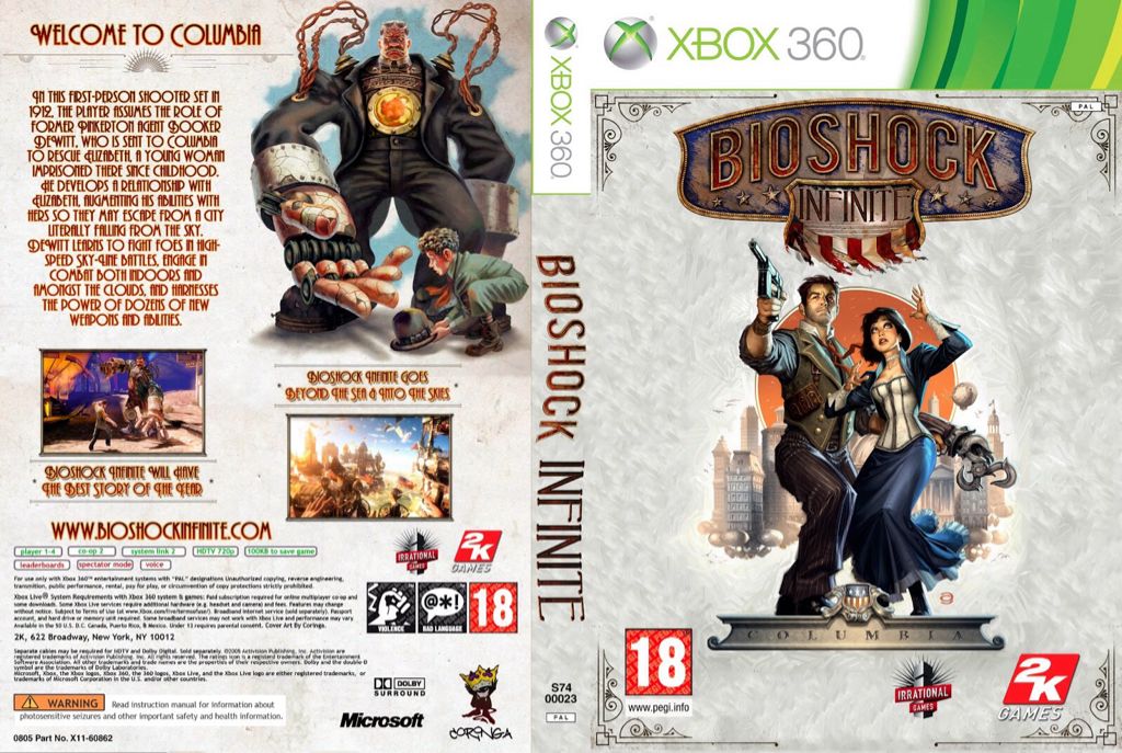 Bioshock Infinite - Microsoft Xbox 360 (Irrational Games) video game collectible - Main Image 2