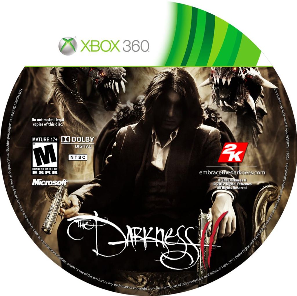 The Darkness II - Microsoft Xbox 360 (2K Games - 4) video game collectible [Barcode 710425490170] - Main Image 2