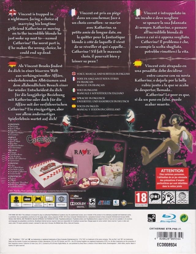 Catherine: Stray Sheep Edition - Sony PlayStation 3 (PS3) (Deep Silver - 1-2) video game collectible [Barcode 4020628510381] - Main Image 2