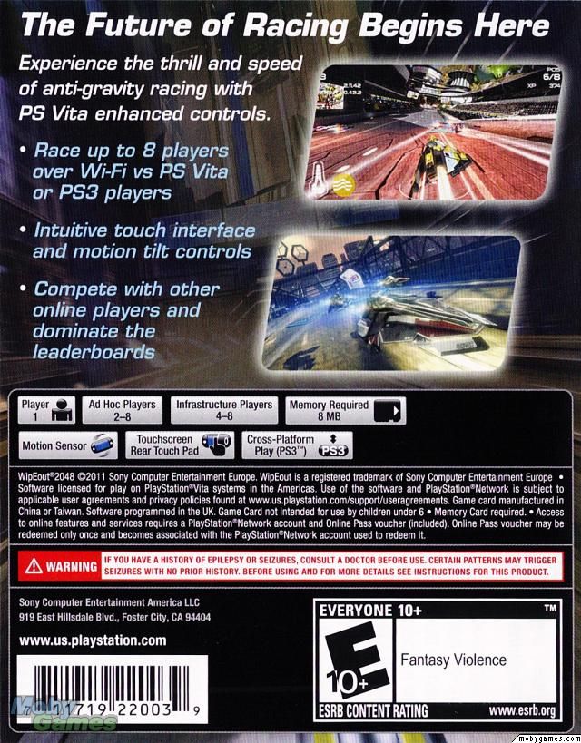 Wipeout 2048 - Sony PlayStation Vita (PS Vita) video game collectible - Main Image 2