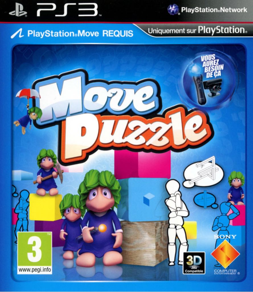 Move Puzzle - Sony PlayStation 3 (PS3) video game collectible [Barcode 711719206910] - Main Image 1