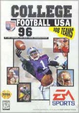 College Football USA 96 - Sega Genesis (Mega Drive) (Electronic Arts/EA Games - 1-4) video game collectible [Barcode 014633074918] - Main Image 1