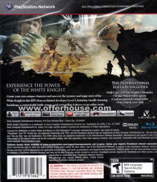 White Knight Chronicles - Sony PlayStation 3 (PS3) (Sony Computer Entertainment - 1) video game collectible [Barcode 711719165965] - Main Image 2