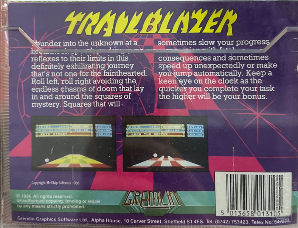 Trailblazer - MSX video game collectible - Main Image 2