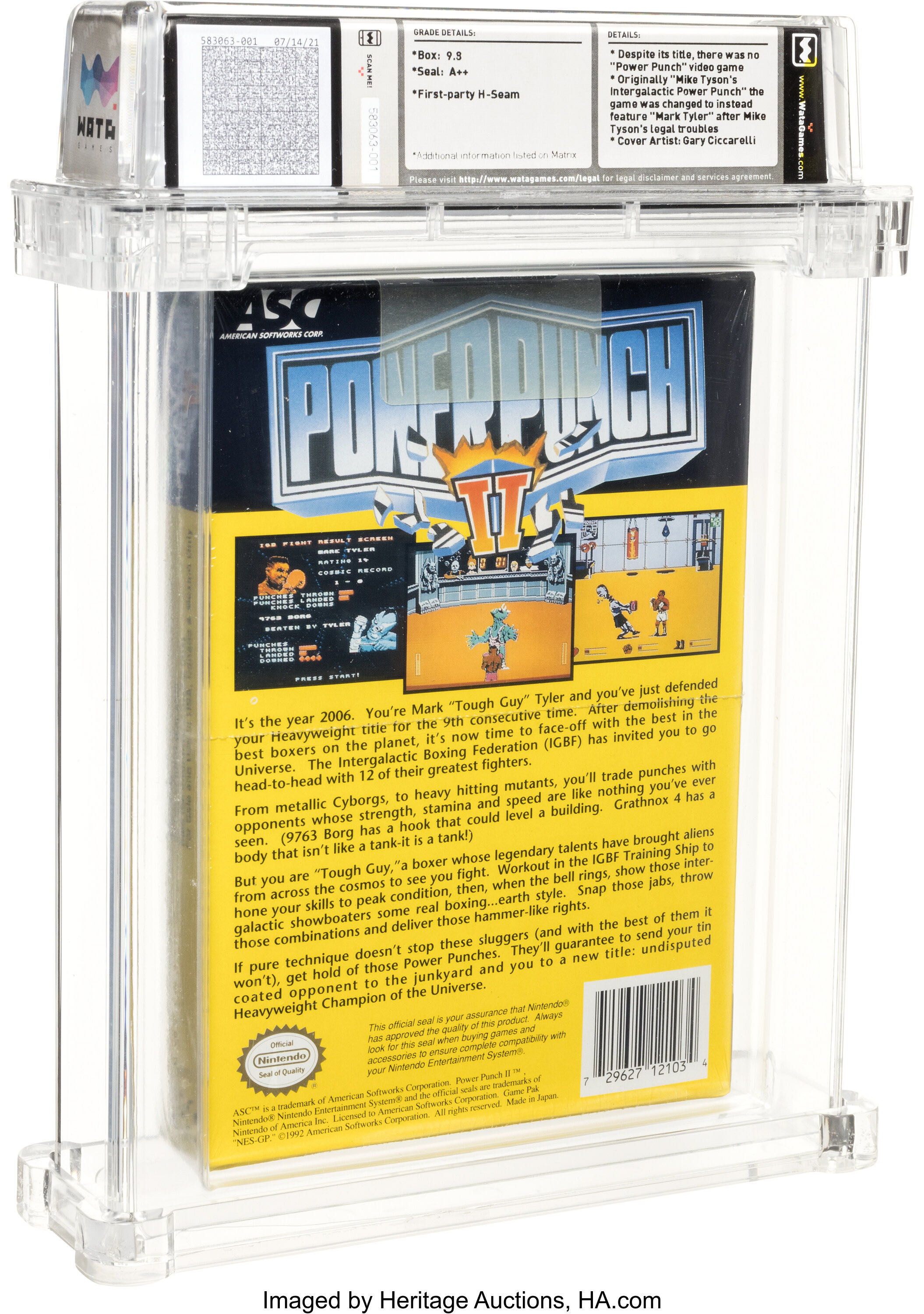 Power Punch II - Nintendo Entertainment System (NES) (1) video game collectible - Main Image 2