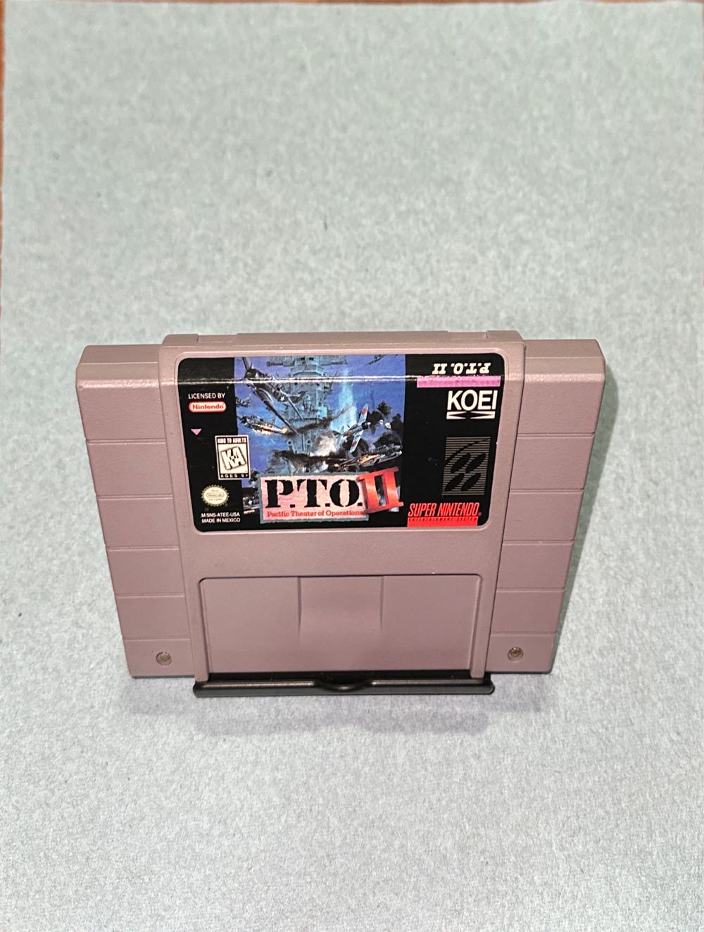 P.T.O II: Pacific Theater of Operations II - Nintendo Super Nintendo Entertainment System (SNES) (2) video game collectible - Main Image 3