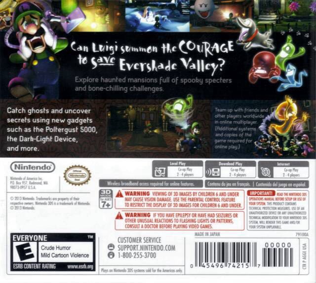 Luigi’s Mansion 2 - Nintendo 3DS (Nintendo - 1) video game collectible [Barcode 045496523336] - Main Image 2