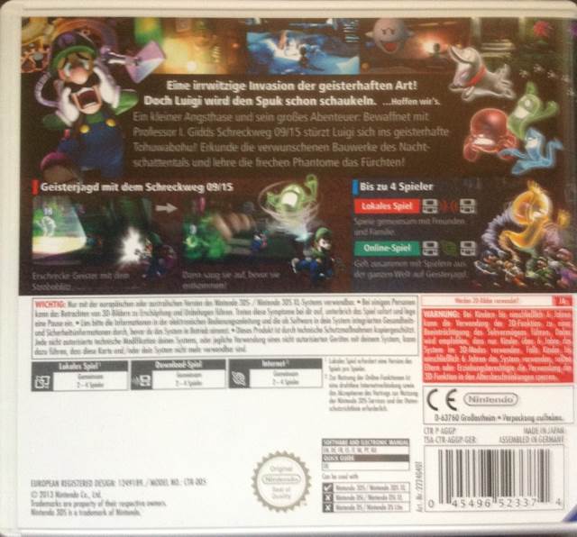 Luigi’s Mansion 2 - Nintendo 3DS (Nintendo - 1) video game collectible [Barcode 045496523374] - Main Image 2