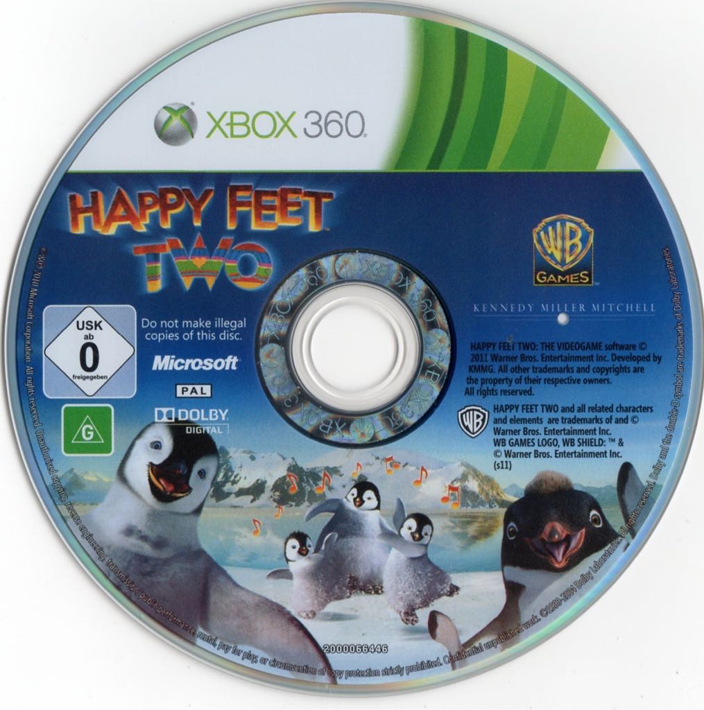 Happy Feet Two - Microsoft Xbox 360 (WB Games) video game collectible [Barcode 883929315734] - Main Image 2