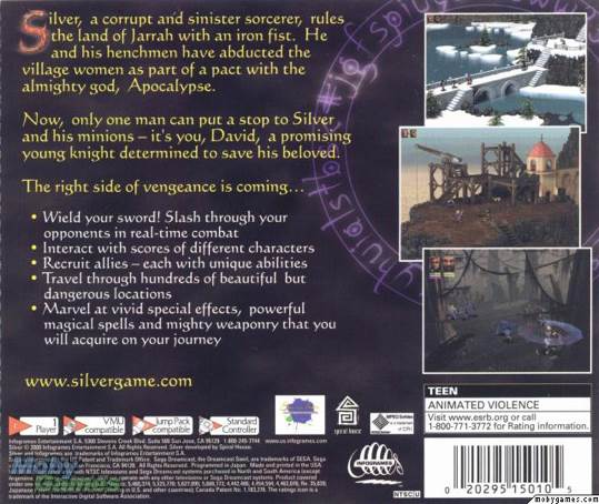 Silver - Sega Dreamcast (Infogrames - 1) video game collectible [Barcode 3546430009062] - Main Image 2