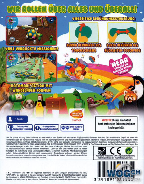Touch My Katamari - Sony PlayStation Vita (PS Vita) (Namco Bandai Games - 1) video game collectible [Barcode 3391891961516] - Main Image 2