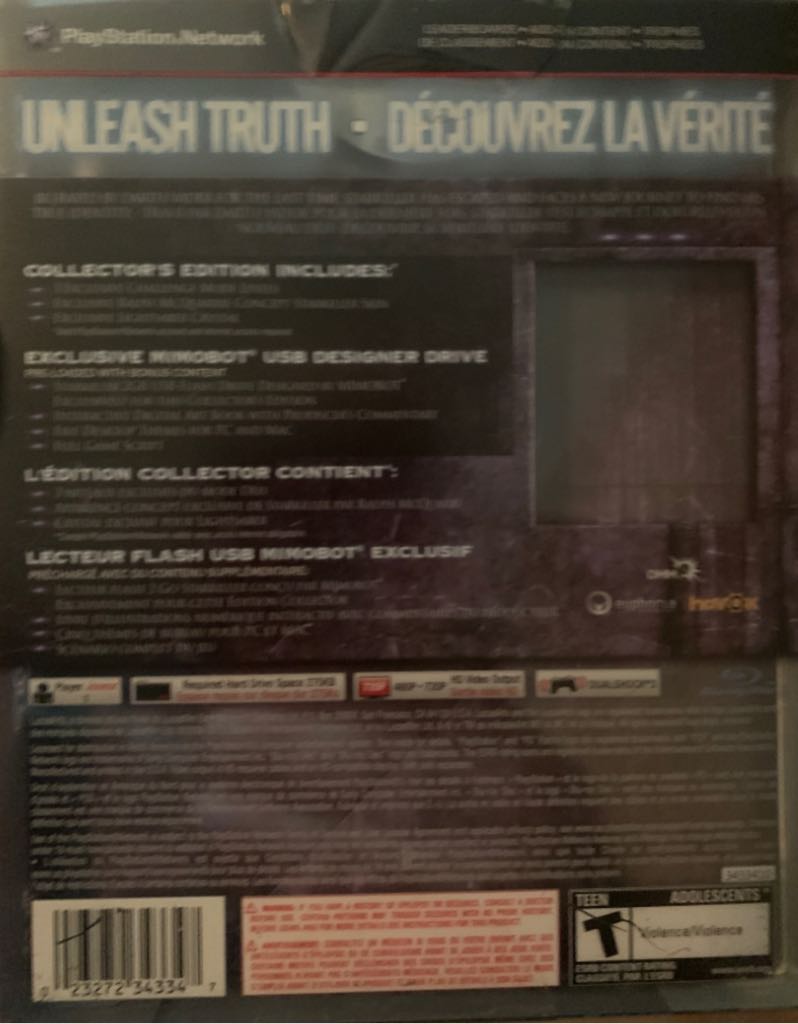 Star Wars: The Force Unleashed II Collector’s Edition - Sony PlayStation 3 (PS3) (LucasArts - 1) video game collectible [Barcode 023272343347] - Main Image 2