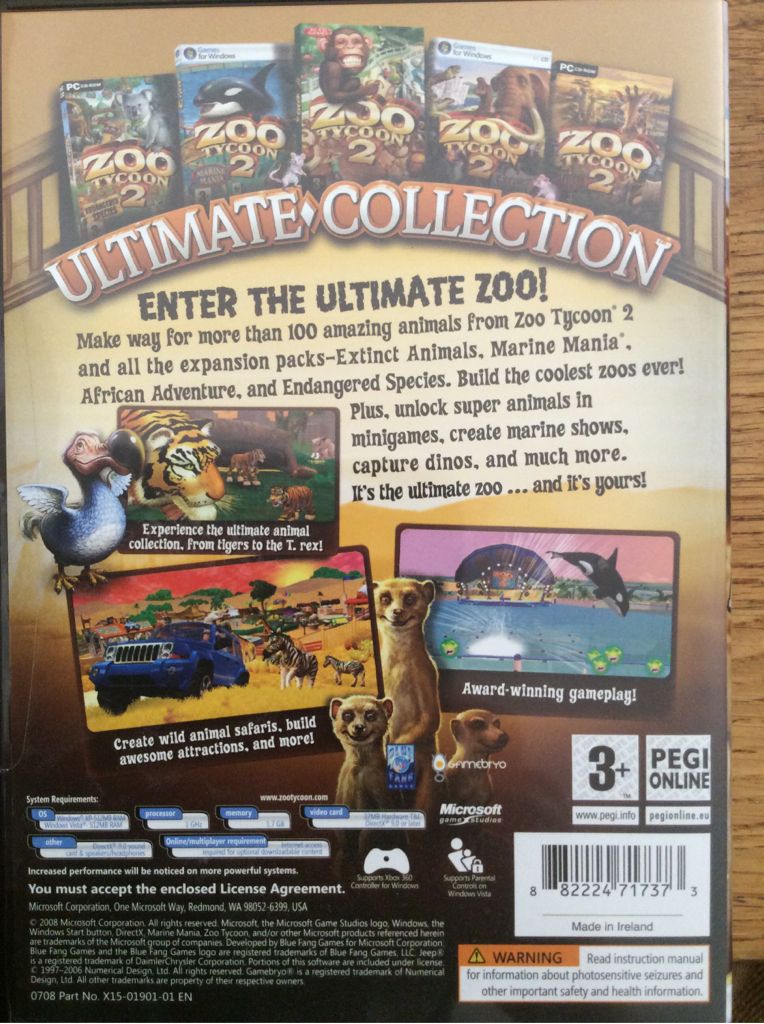 Zoo Tycoon 2 Ultimate Collection - PC (Microsoft - 1) video game collectible [Barcode 882224717373] - Main Image 2