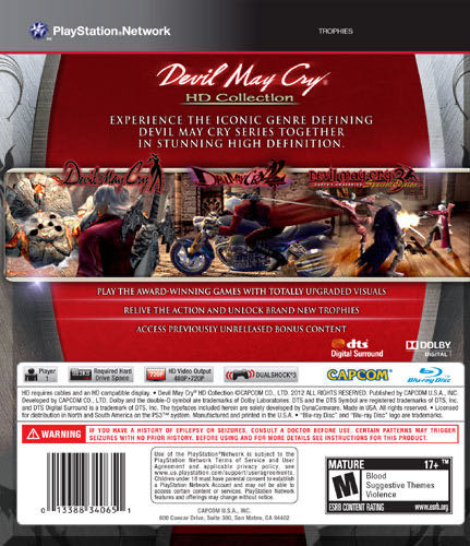 Devil May Cry HD Collection - Sony PlayStation 3 (PS3) video game collectible [Barcode 5603625288270] - Main Image 2