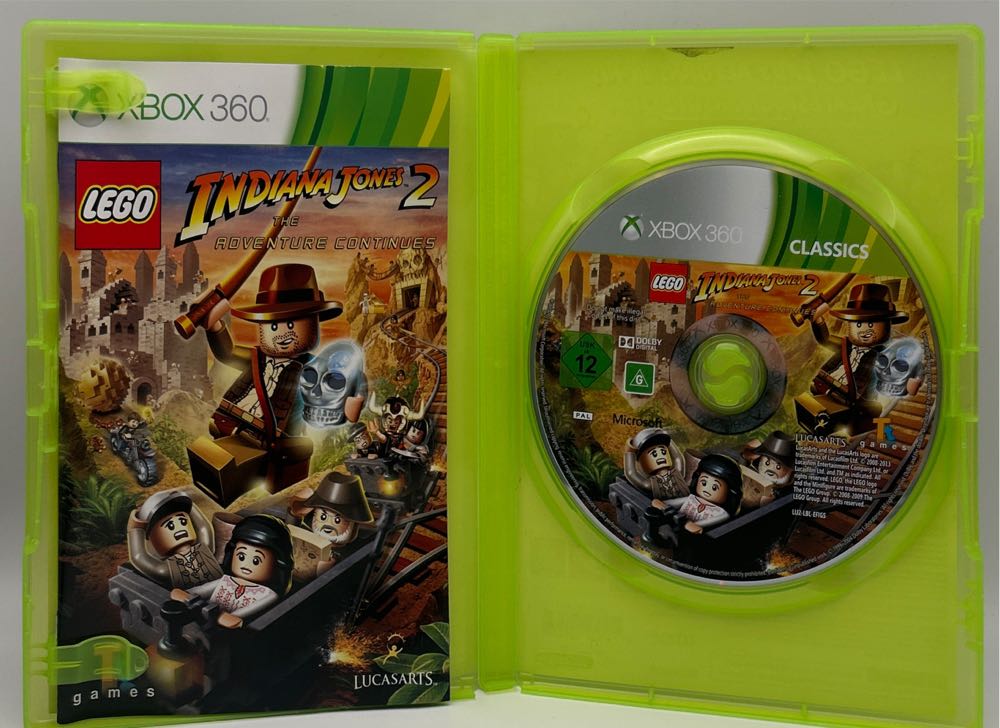 LEGO: Indiana Jones 2 - The Adventure Continues (Classics) - Microsoft Xbox 360 (LucasArts - 1-2) video game collectible [Barcode 8717418420239] - Main Image 4