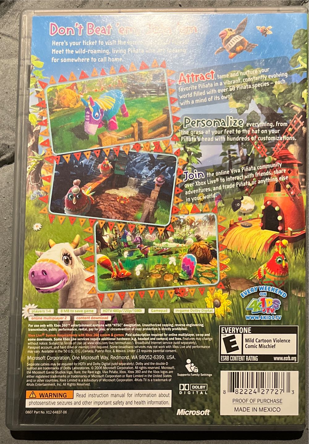 Viva Piñata - Microsoft Xbox 360 (Microsoft Game Studios - 4) video game collectible [Barcode 882224277273] - Main Image 3