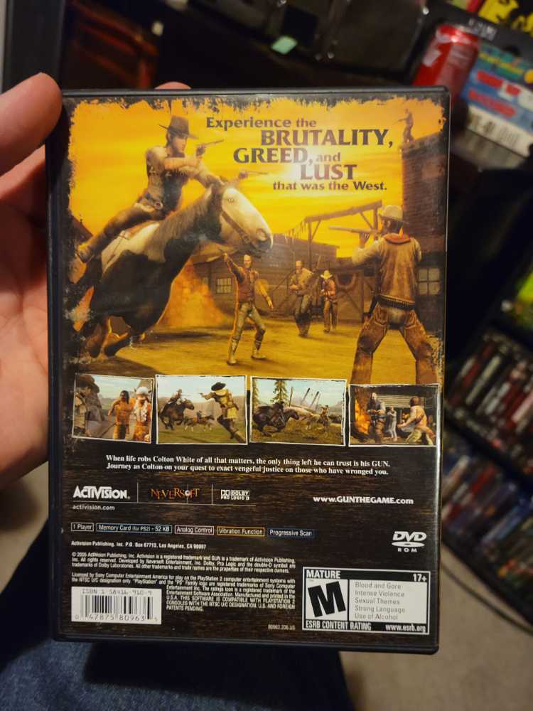 Gun - Sony PlayStation 2 (PS2) (Activision Blizzard - 1) video game collectible [Barcode 047875809635] - Main Image 2