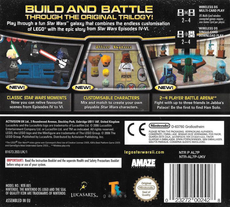 LEGO Star Wars II: The Original Trilogy - Nintendo DS (Lucusarts - Brody) video game collectible [Barcode 0023272329617] - Main Image 2