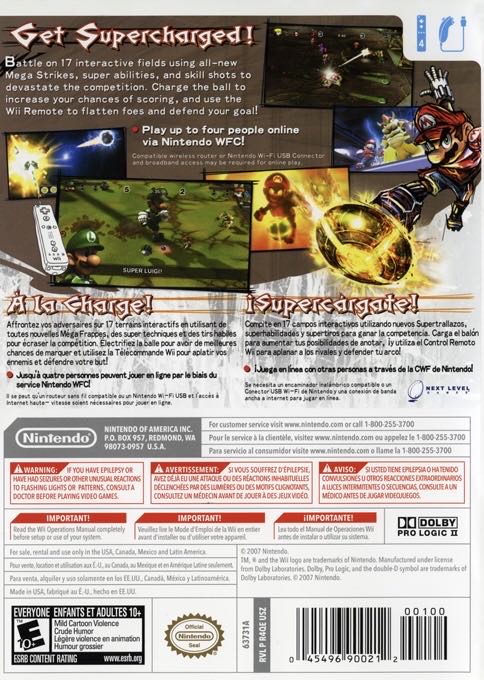 Mario Strikers Charged - Nintendo Wii (2) video game collectible - Main Image 2