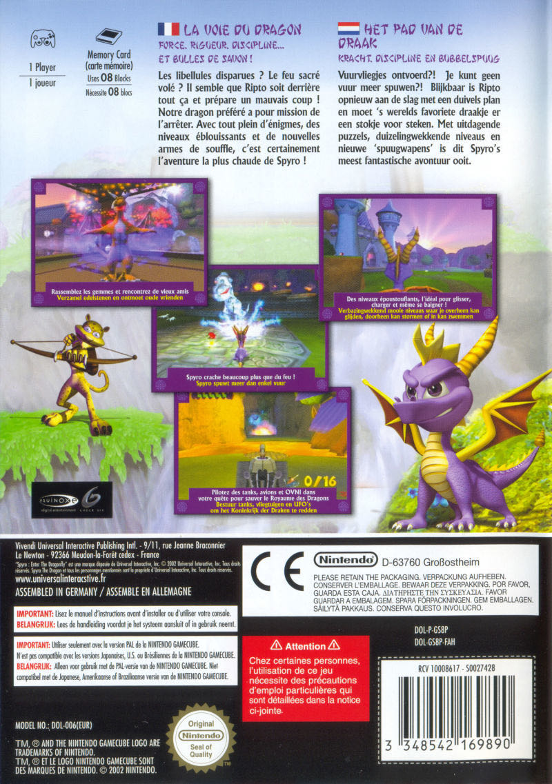 Spyro the Dragon: Enter the Dragonfly - Nintendo GameCube video game collectible - Main Image 2