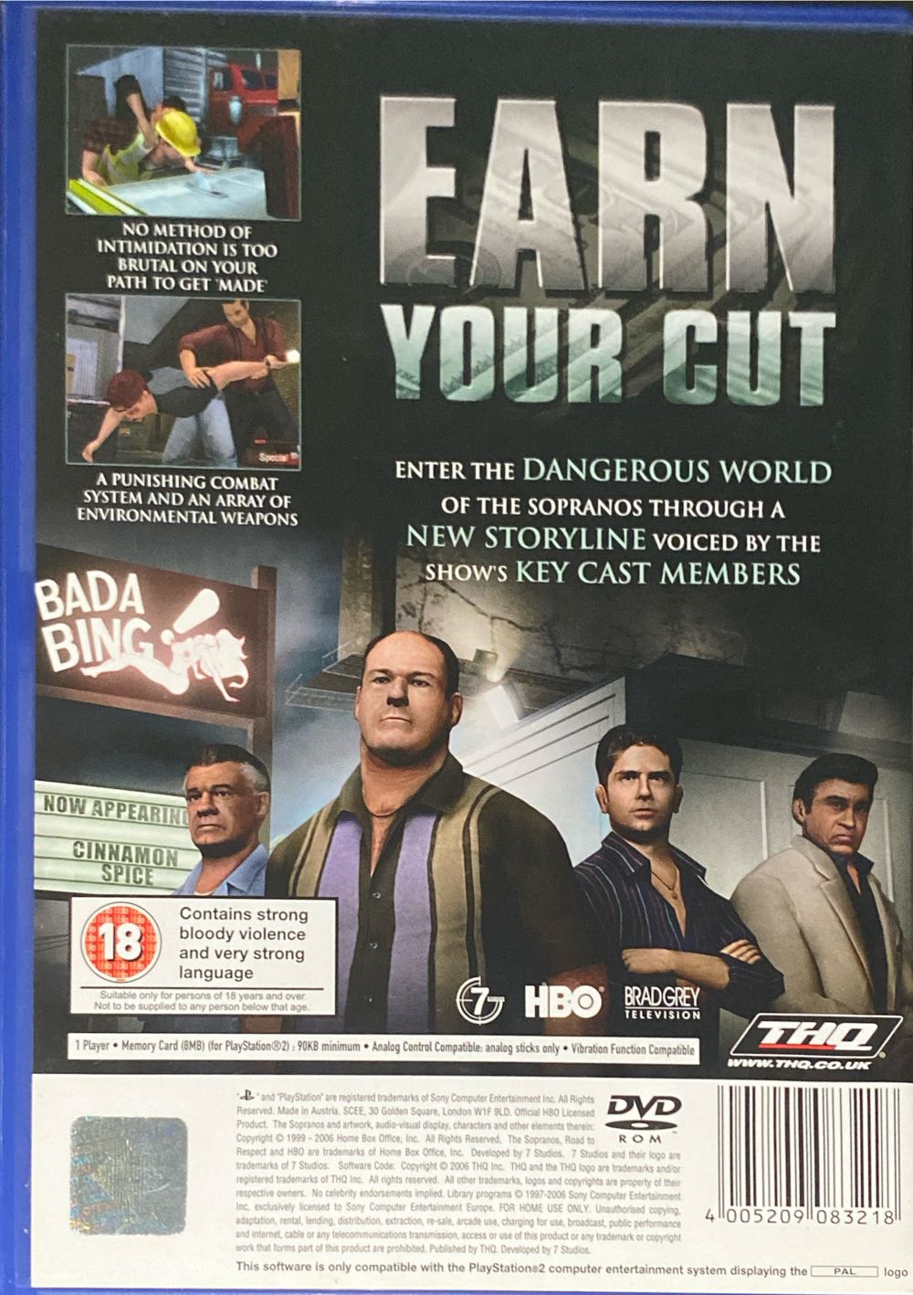 The Sopranos: Road to Respect - Sony PlayStation 2 (PS2) (THQ - 1) video game collectible [Barcode 4005209083218] - Main Image 2