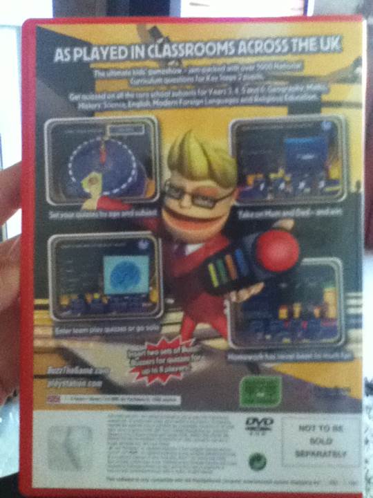 Buzz!: The School Quiz - Sony PlayStation 2 (PS2) (Sony Computer Entertainment Europe - 8) video game collectible [Barcode 711719435853] - Main Image 2