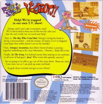 The Ren & Stimpy Show: Veediots! - Nintendo Game Boy video game collectible - Main Image 2