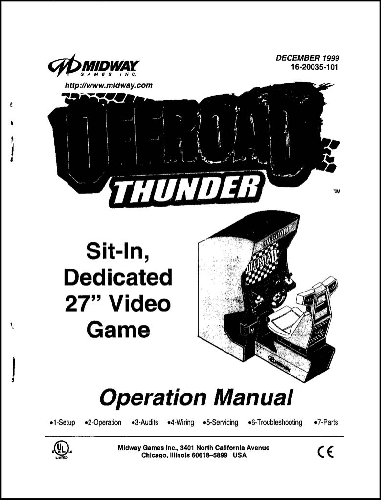 Offroad Thunder - Arcade (Midway Games Ltd. - ?) video game collectible - Main Image 2