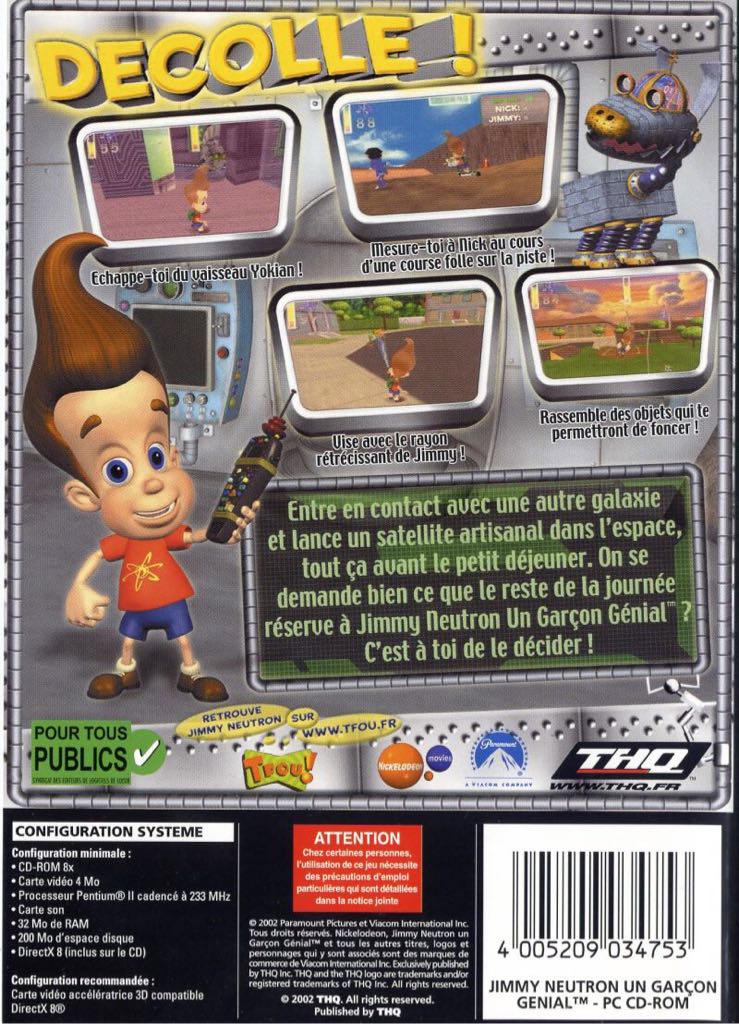 Jimmy Neutron: Boy Genius - Nintendo GameCube (1) video game collectible - Main Image 2