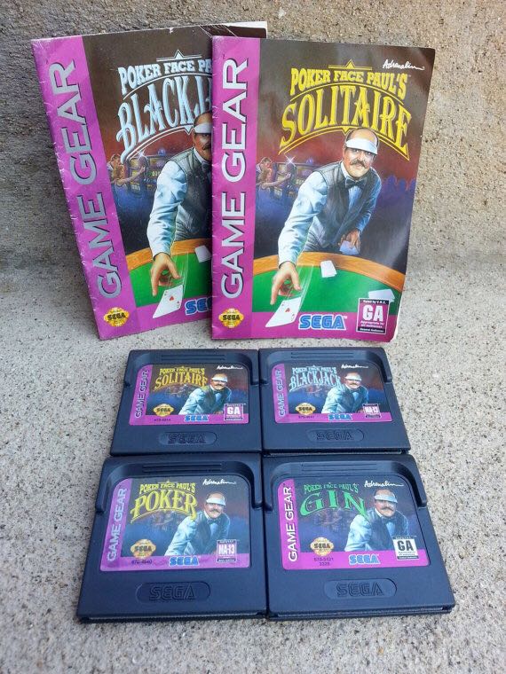 Poker Face Paul’s Gin - Sega Game Gear (Sega) video game collectible - Main Image 2