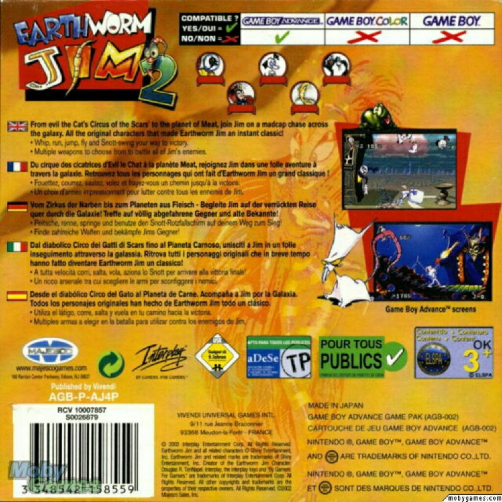 Earthworm Jim Menace 2 The Galaxy - Nintendo DS (1) video game collectible [Barcode 096427012719] - Main Image 2