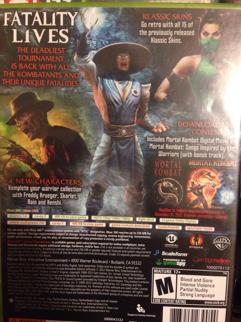 Mortal Kombat Komplete Edition - Microsoft Xbox 360 video game collectible - Main Image 2