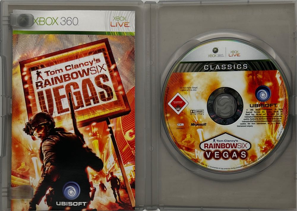 Tom Clancy’s Rainbow Six Vegas (Classics) - Microsoft Xbox 360 (Ubisoft - 1-2) video game collectible [Barcode 3307210324757] - Main Image 3