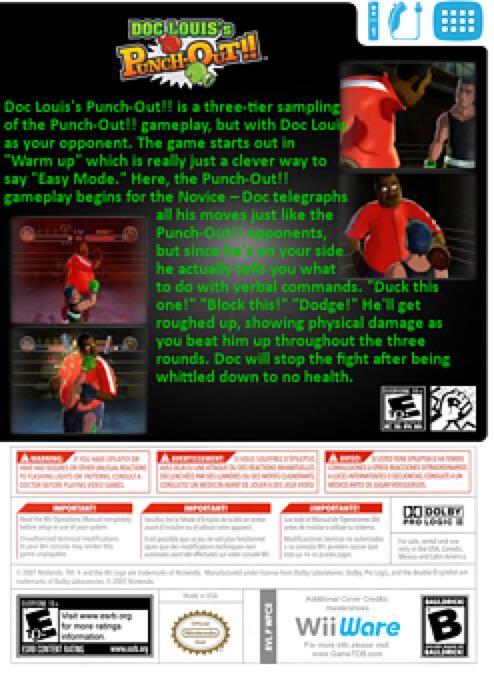 Doc Louis’s Punch-Out!! - Nintendo Wiiware video game collectible - Main Image 2