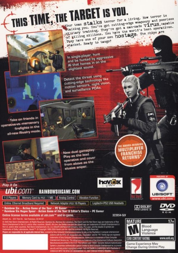 Tom Clancy’s Rainbow Six: Lockdown - Nintendo GameCube video game collectible - Main Image 2