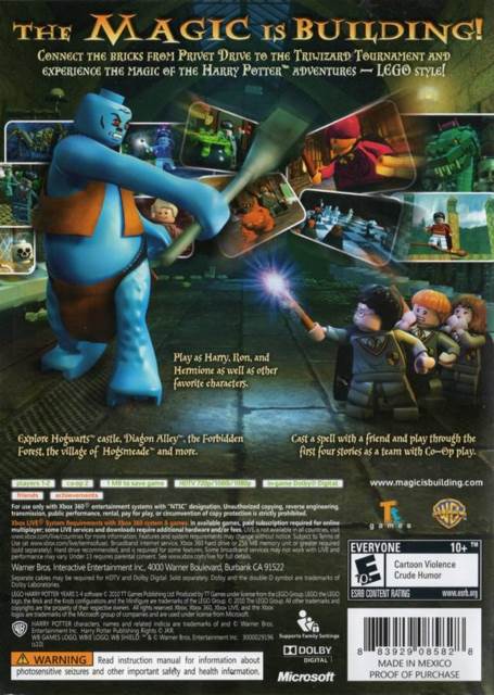LEGO Harry Potter: Years 1-4 - Microsoft Xbox 360 (WB Games - Up to 2 Players) video game collectible [Barcode 883929119516] - Main Image 2